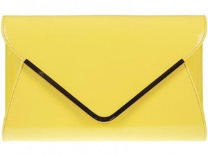 Ember Envelope Gold Trim Clutch Bag